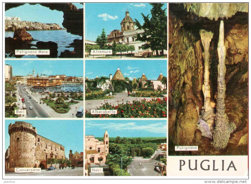Palignano Mare - Altamura - Bari - Alberobella - Conversano - Noci - Puglia - column - 6 - Italia - Italy - unused - JH Postcards