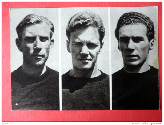 Kullam , Kruus , Lõssov - basketball - Helsinki 1952 - Estonian Olympic medal winners - 1979 - Estonia USSR - unused - JH Postcards