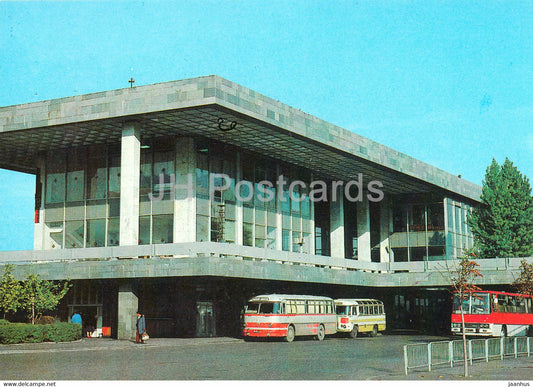 Tbilisi - bus station - bus Ikarus - postal stationery - AVIA - 1981 - Georgia USSR - unused - JH Postcards