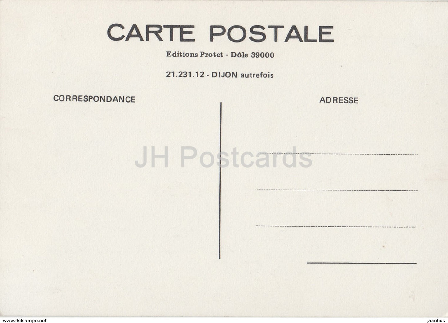 Dijon - Place du 30 Octobre un jour de foire - REPRODUCTION - France - inutilisé