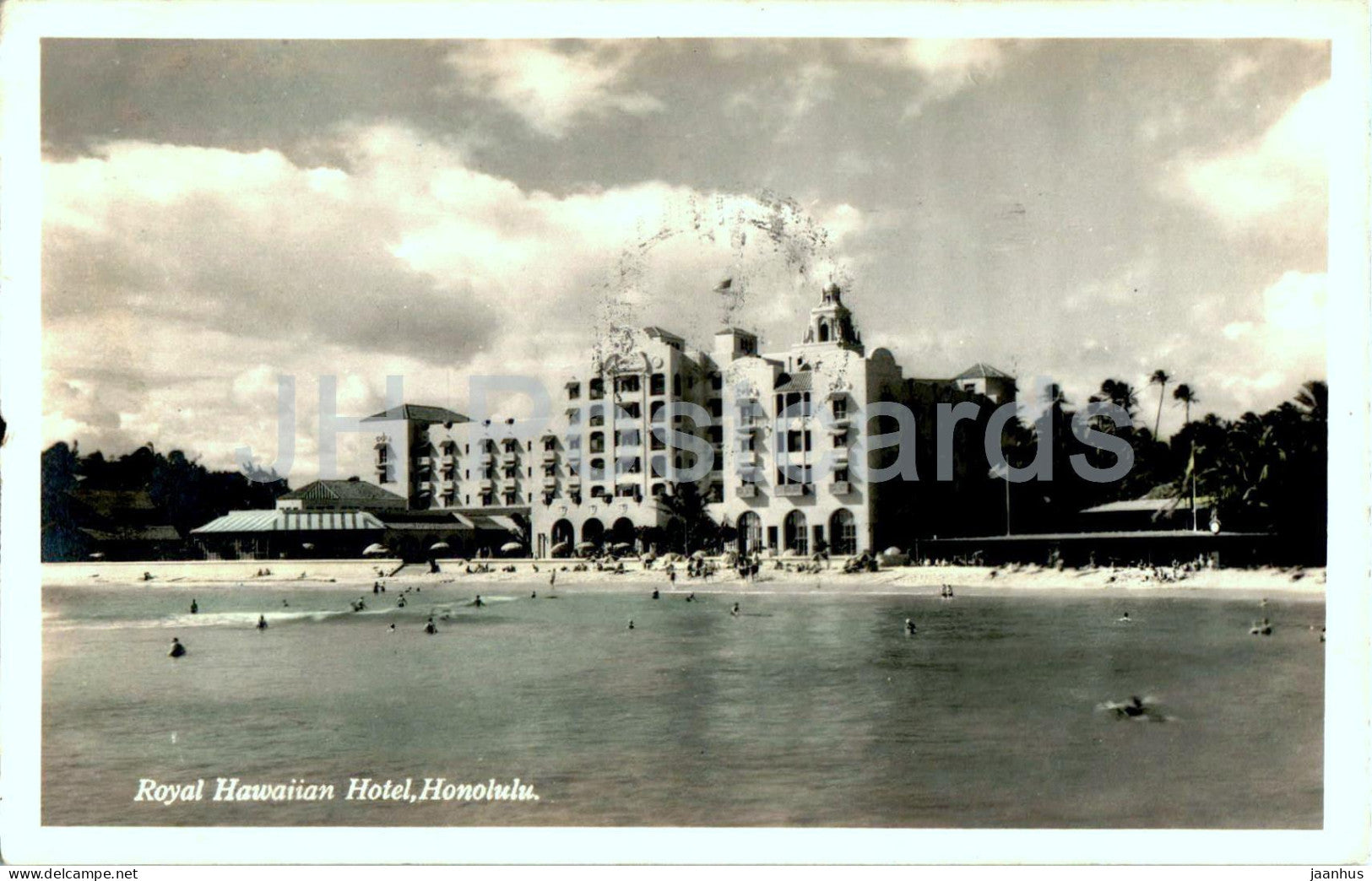 Royal Hawaiian Hotel - Honolulu - old postcard - 1933 - USA - used - JH Postcards