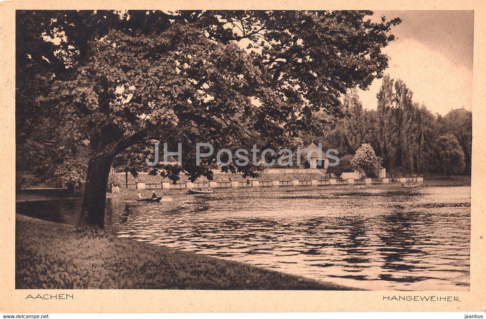 Aachen - Hangeweiher - old postcard - Germany - used - JH Postcards