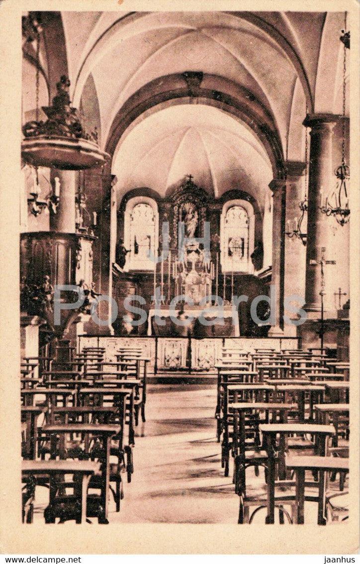 Mont Sainte Odile 763 m - Interieur de l'Eglise du Couvent - church - 149 - old postcard - France - unused - JH Postcards