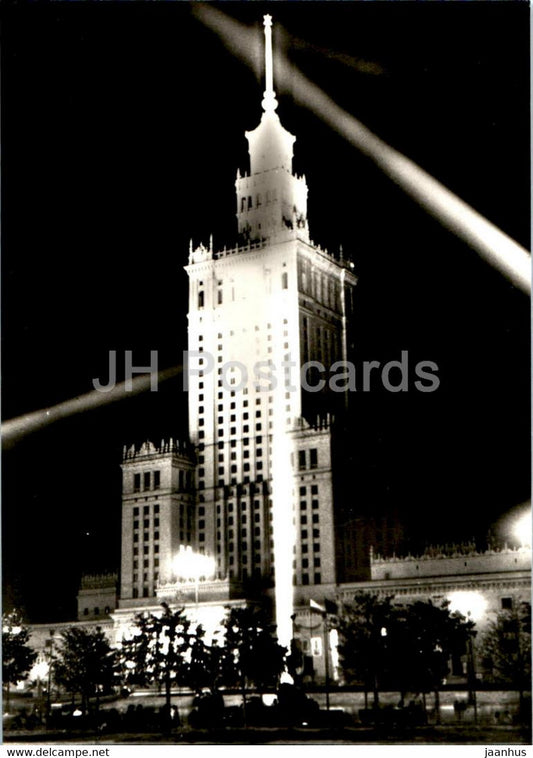 Warsaw - Warszawa - Palac Kultury i Nauki - Palace of Culture and Science - Poland - unused - JH Postcards