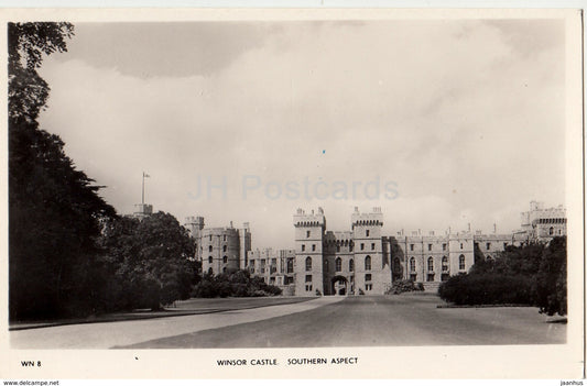 Windsor Castle - Southern Aspect - WN 8 - 1961 - United Kingdom - England - used - JH Postcards