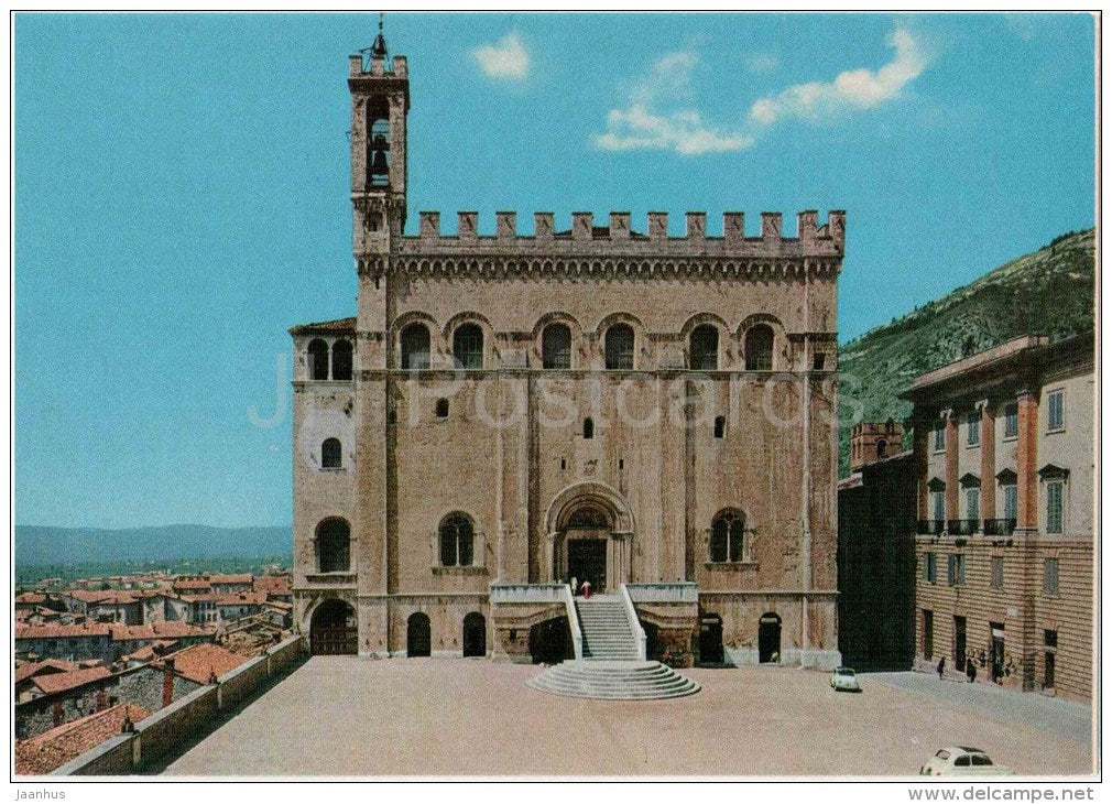 palazzo dei Consoli - Consuls` Palace - Gubbio - Perugia - Umbria - 28872 - Italia - Italy - unused - JH Postcards