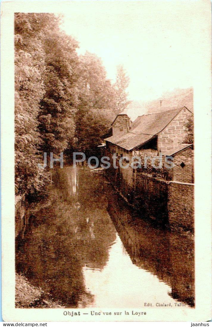 Objat - Une vue sur la Loyre - old postcard - 1932 - France - used - JH Postcards