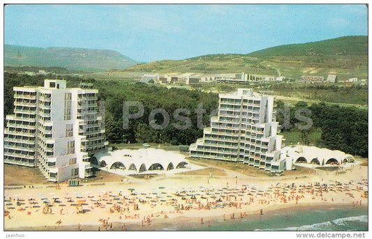hotel Borjana and Nona - Albena - resort - 1982 - Bulgaria - unused - JH Postcards