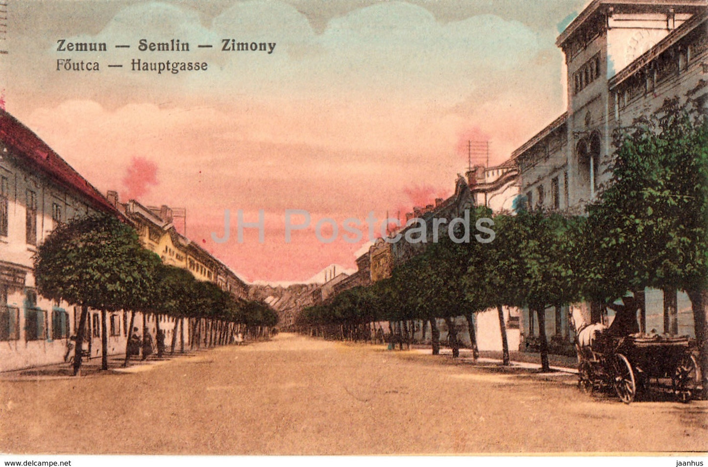 Zemun - Semlin - Zimony - Foutca - Hauptgasse - 376 - old postcard - Serbia - unused - JH Postcards
