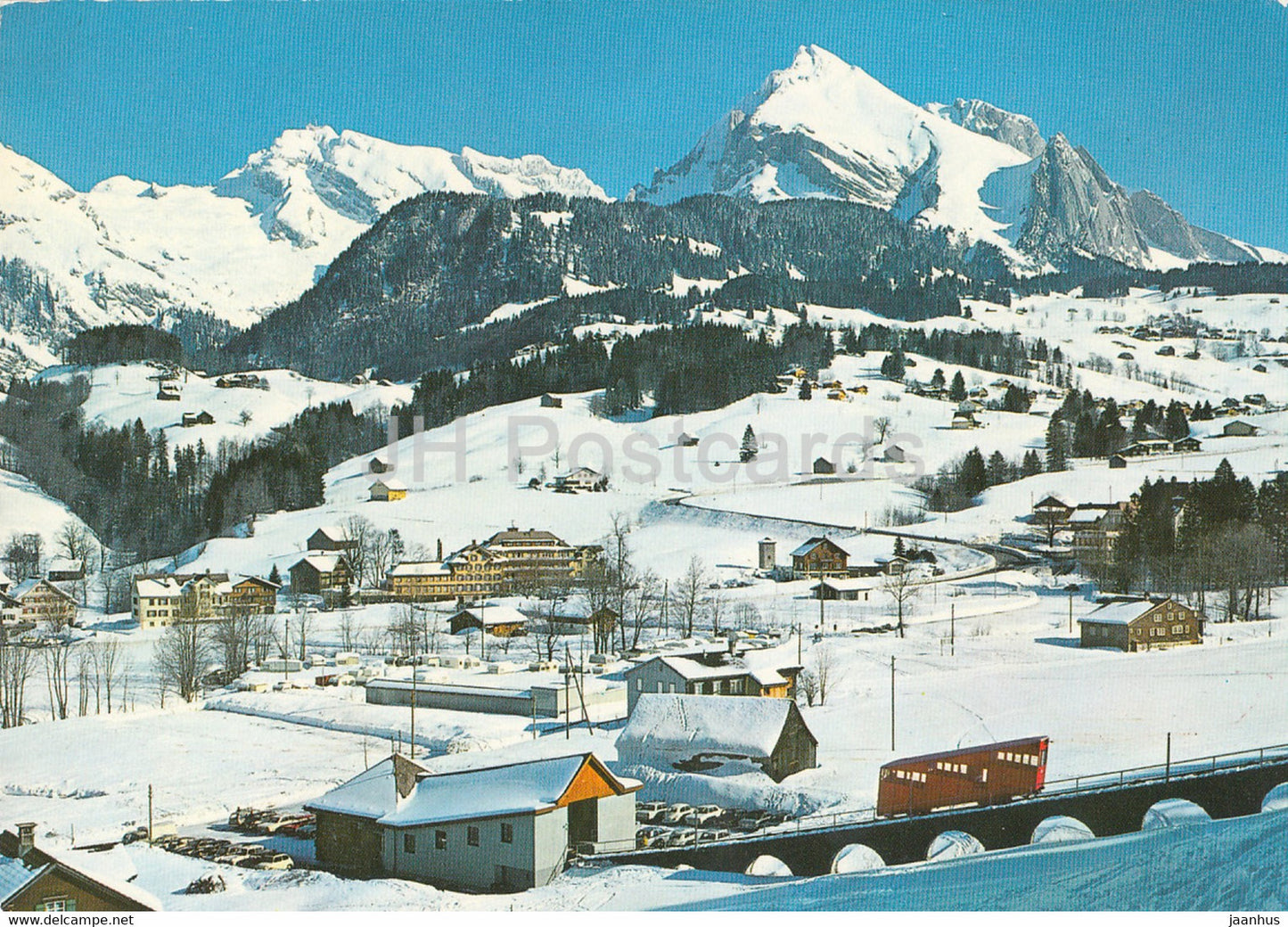 Unterwasser - Obertoggenburg 910 m - litiosbahn - Santis - Schafberg - funicular - Switzerland - unused - JH Postcards