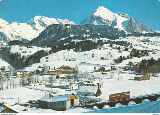 Unterwasser - Obertoggenburg 910 m - litiosbahn - Santis - Schafberg - funicular - Switzerland - unused - JH Postcards