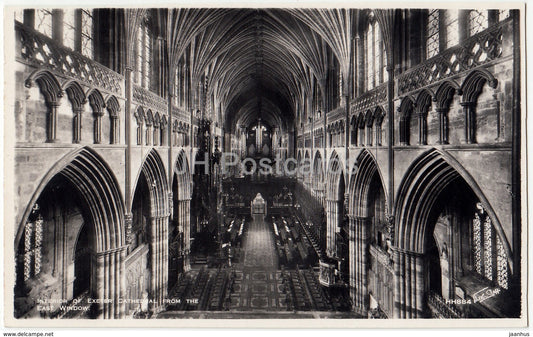 Interior of Exeter Cathedral From The East Window - HH884 - United Kingdom - England - unused - JH Postcards
