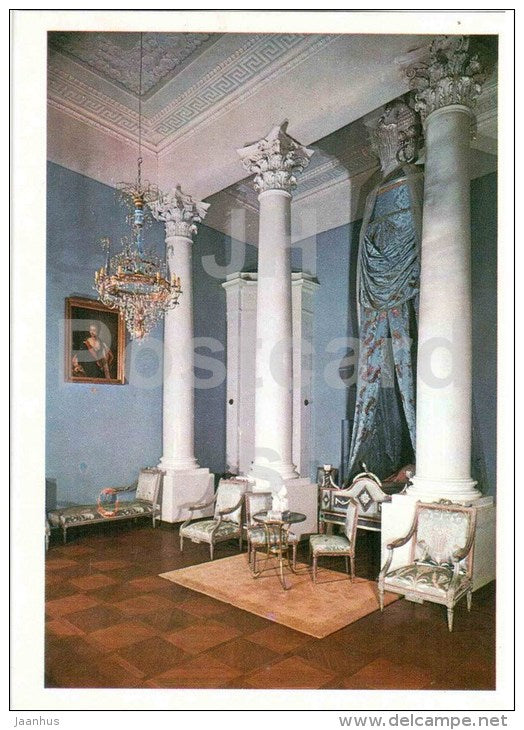 front bedroom - Arkhangelskoye Palace - 1977 - Russia USSR - unused - JH Postcards