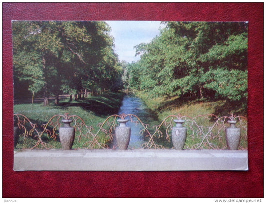 The Alexander Park - The Cross Canal from the Great Chinese Bridge - Town of Pushkin - 1979 - Russia USSR - unused - JH Postcards