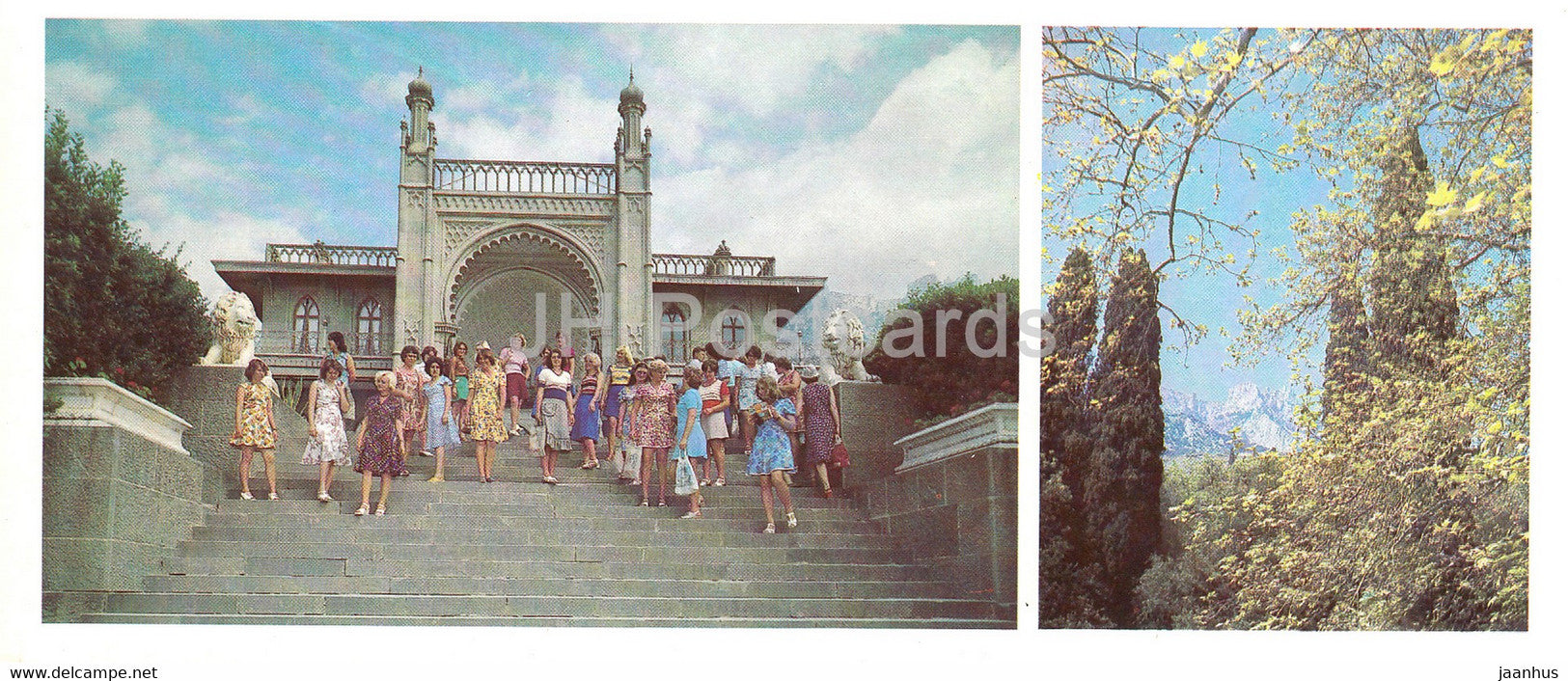 Alupka - Vorontsov Palace - Spring in the Crimea - 1979 - Ukraine USSR - unused - JH Postcards
