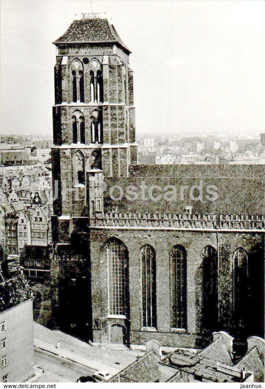 Gdansk - Gotycki kosciol NMPanny - Gothic church of the Blessed Virgin Mary - Poland - unused - JH Postcards