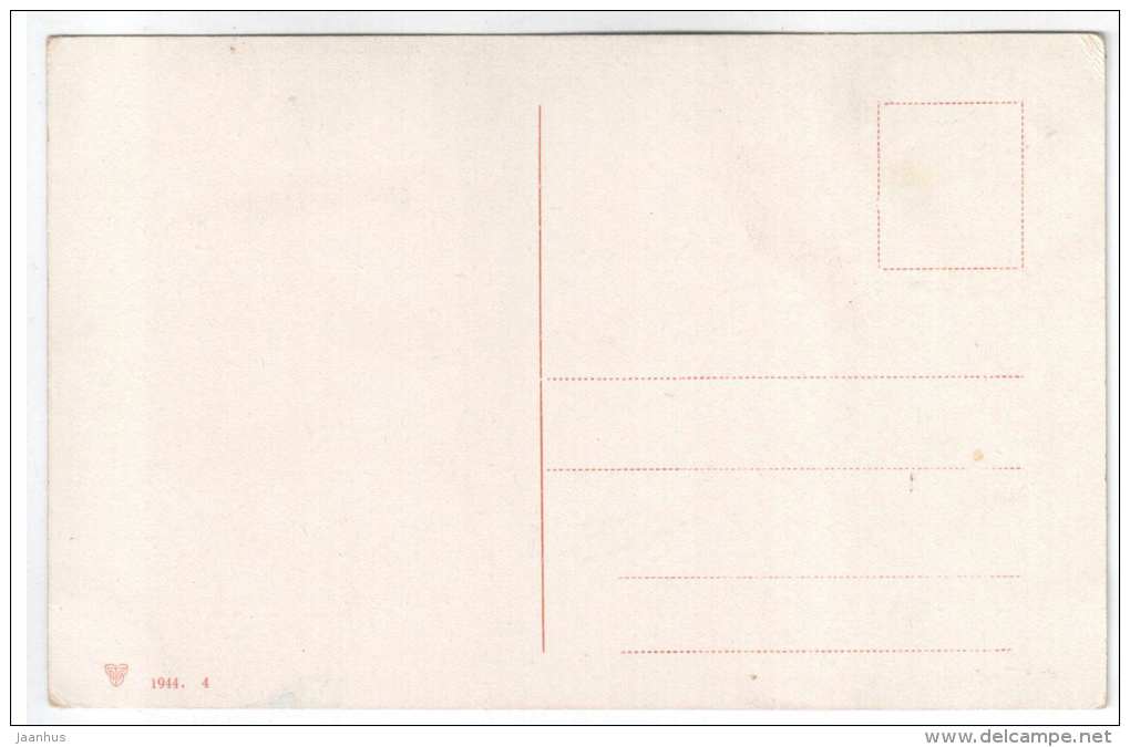 illustration by L. Zullo - arab women - river - boat - 1944 - Egypt - old postcard - used - JH Postcards