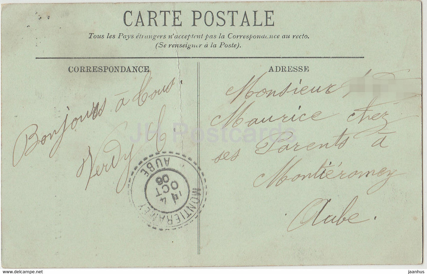 Le Havre - Soleil couchant - 29 - old postcard - 1906 - France - used