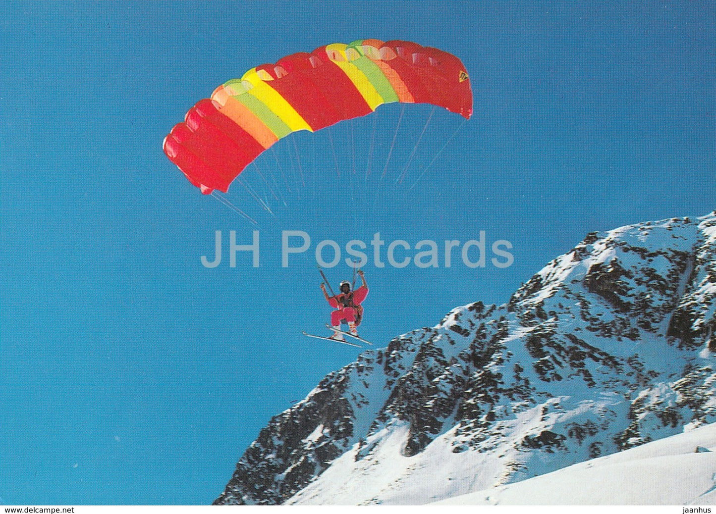 Parachuting - parachute - 1992 - Switzerland - used - JH Postcards