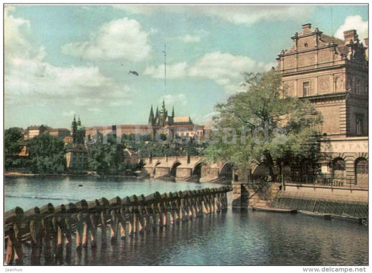 The Castle of Prague Hradcany - Praha - Prague - Czechoslovakia - Czech - used 1965 - JH Postcards