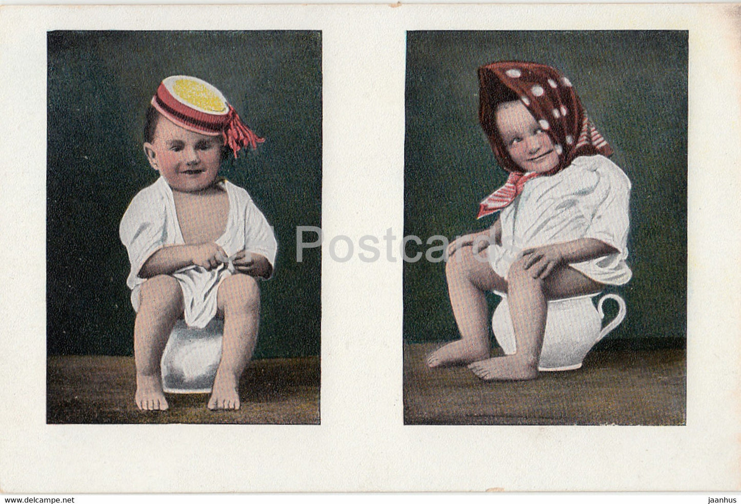 babys - children - Serie 201 - old postcard - unused - JH Postcards