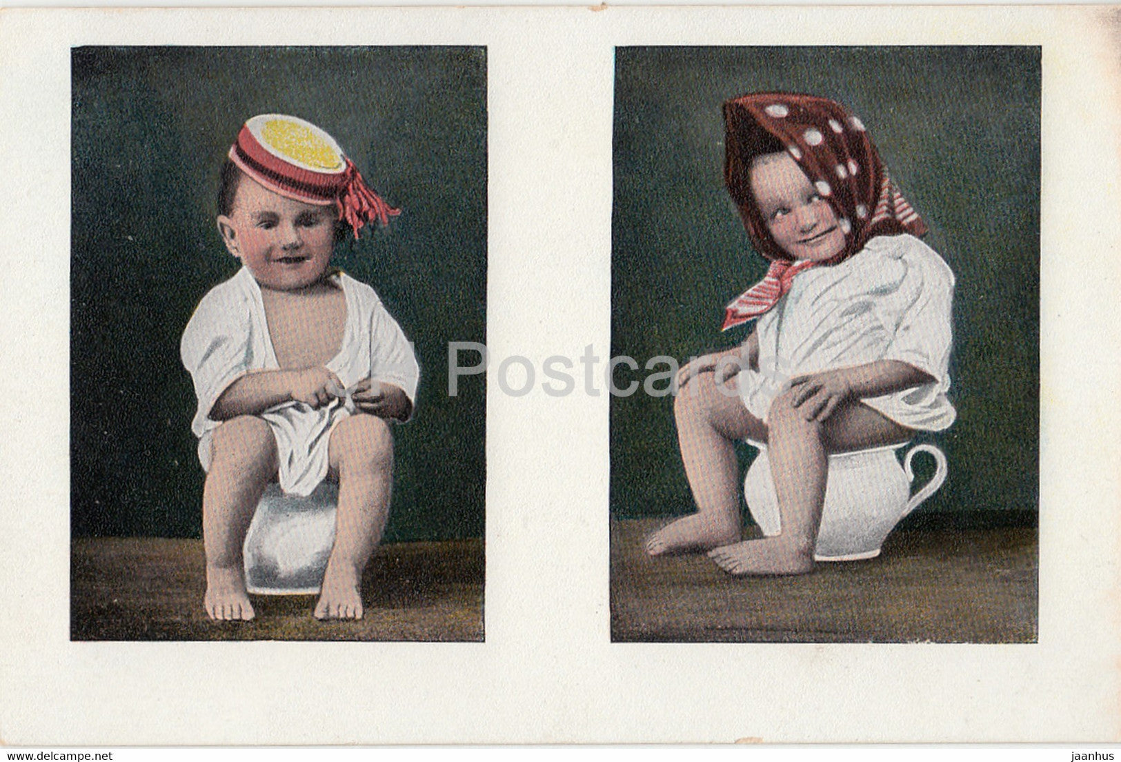 babys - children - Serie 201 - old postcard - unused - JH Postcards