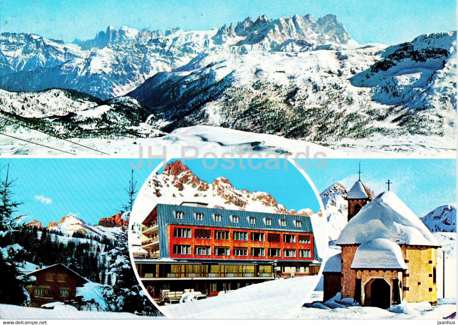 Passo S Pellegrino - Hotel Arnika - Moena - 1977 - Italy - used - JH Postcards