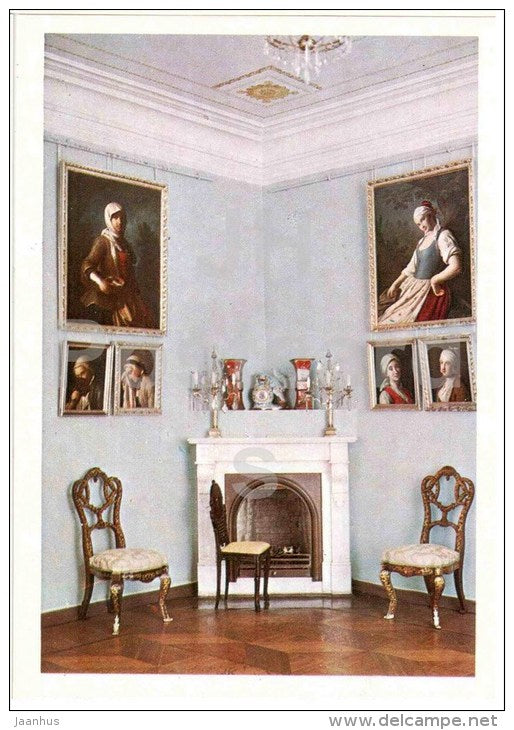 Rotary parlor - Arkhangelskoye Palace - 1977 - Russia USSR - unused - JH Postcards