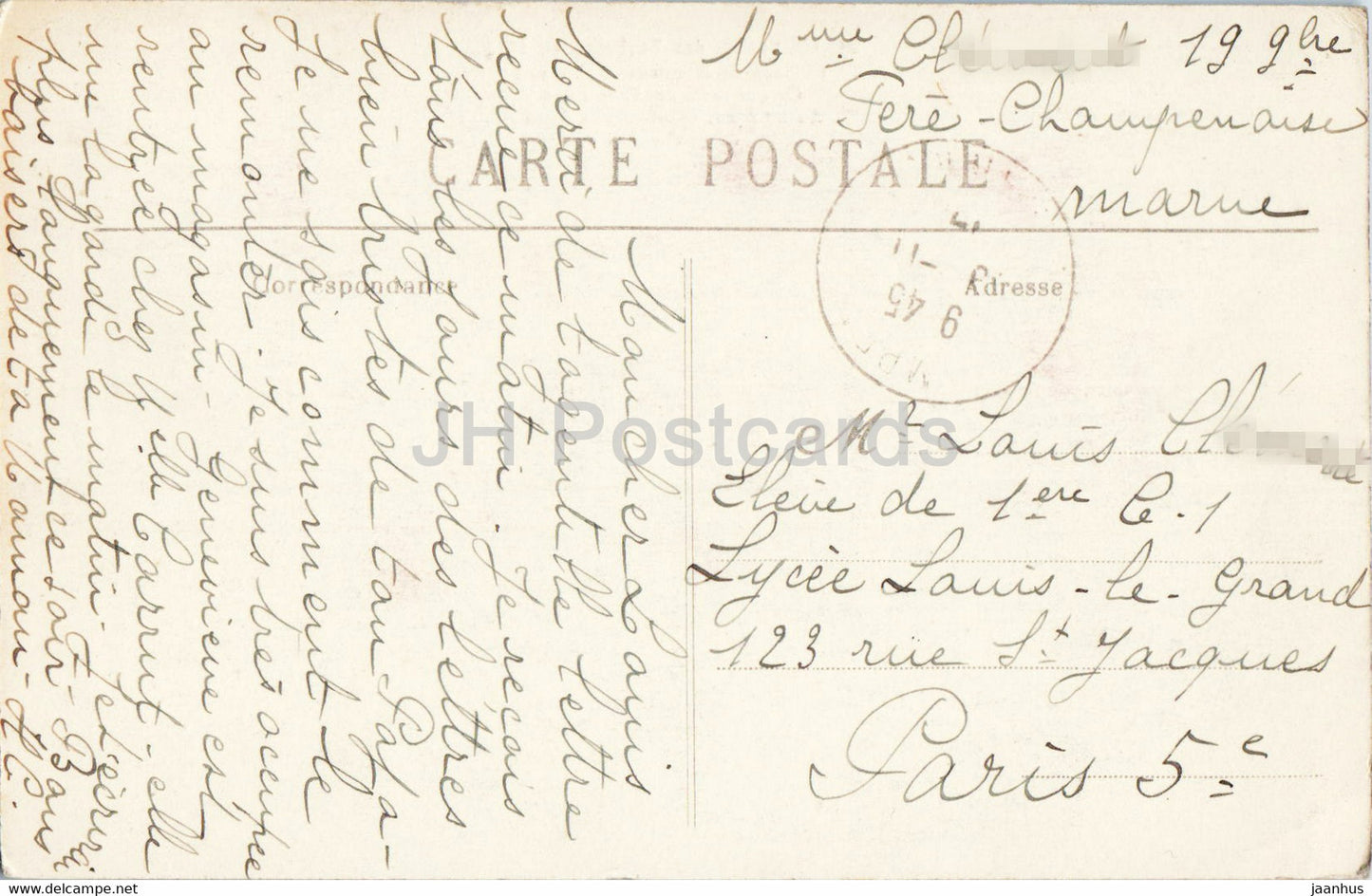 Château de Mondement - Ce qui reste des Communs - L'Invasion des Barbares en 1914 - 21 - carte postale ancienne - France - utilisé
