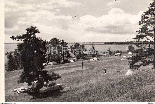 Jezioro Swiecajty - car - Poland - used - JH Postcards