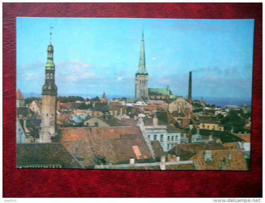 View of the Old Town - Tallinn - 1973 - Estonia USSR - unused - JH Postcards