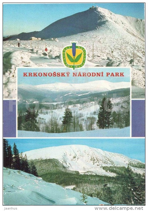 Krkonose National Park - Snezka mountain - Lysa hora - Kotel - Studnicni hora - Czechoslovakia - Czech - unused - JH Postcards