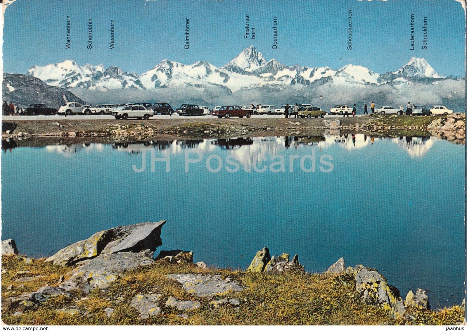 Passo della Nufenen 2478 m - Nufenenpass mit Finsteraarhorn - car - 4715 - Switzerland - used - JH Postcards