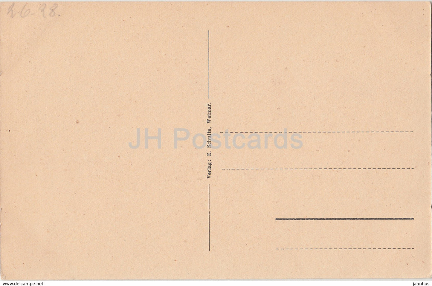 Weimar - Goethes Gartenhaus - Arbeitszimmer - old postcard - 1928 - Germany - used