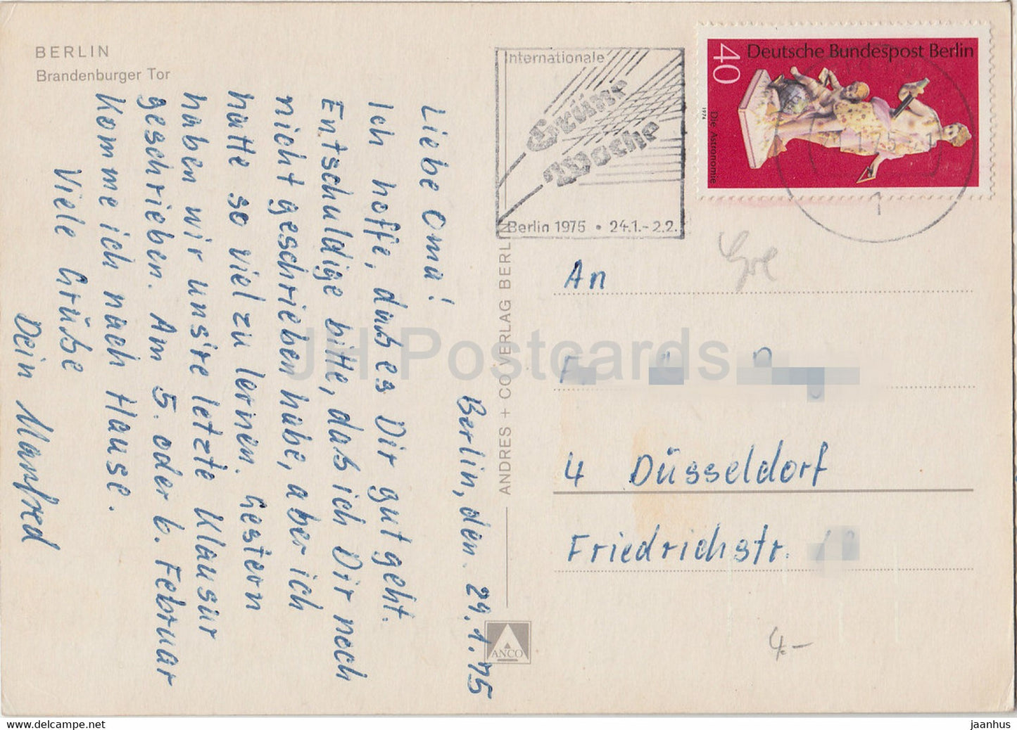 Berlin - Branderburger Tor - 13 - 1975 - Germany - used