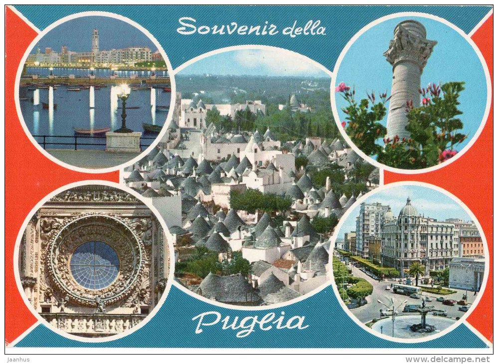 Souvenir della Puglia - Puglia - column - 15 - Italia - Italy - unused - JH Postcards