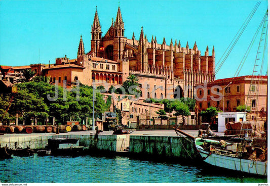 Palma - La Catedral - Mallorca - ship - cathedral - 1 - 1110 - Spain - unused - JH Postcards