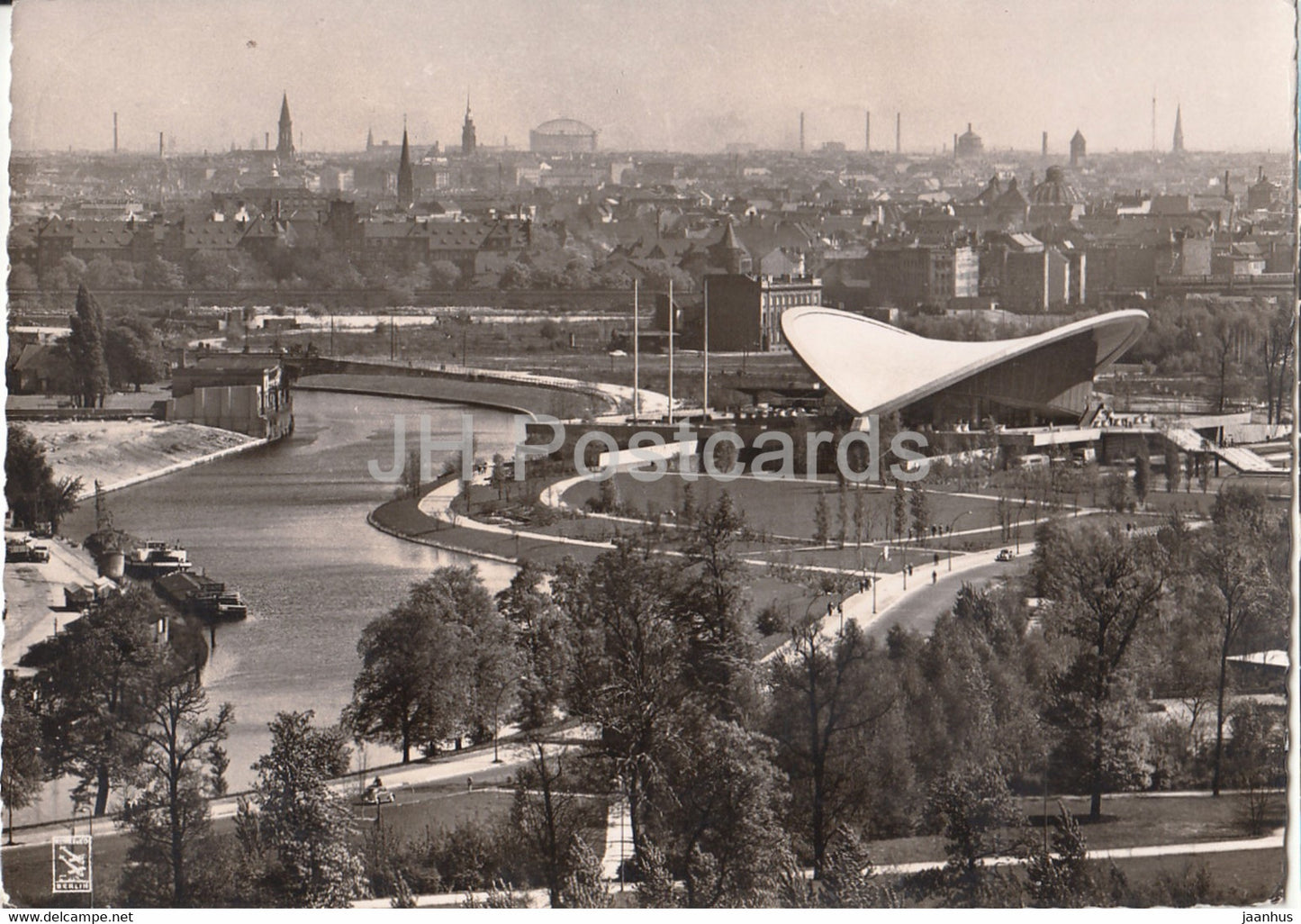 Berlin - Kongresshalle mit Spree - 1961 - Germany - used - JH Postcards