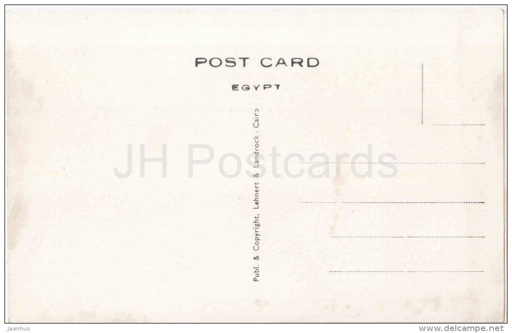 The Excavated Sphinx - 260 - El Giza - Cairo - old postcard - Egypt - unused - JH Postcards