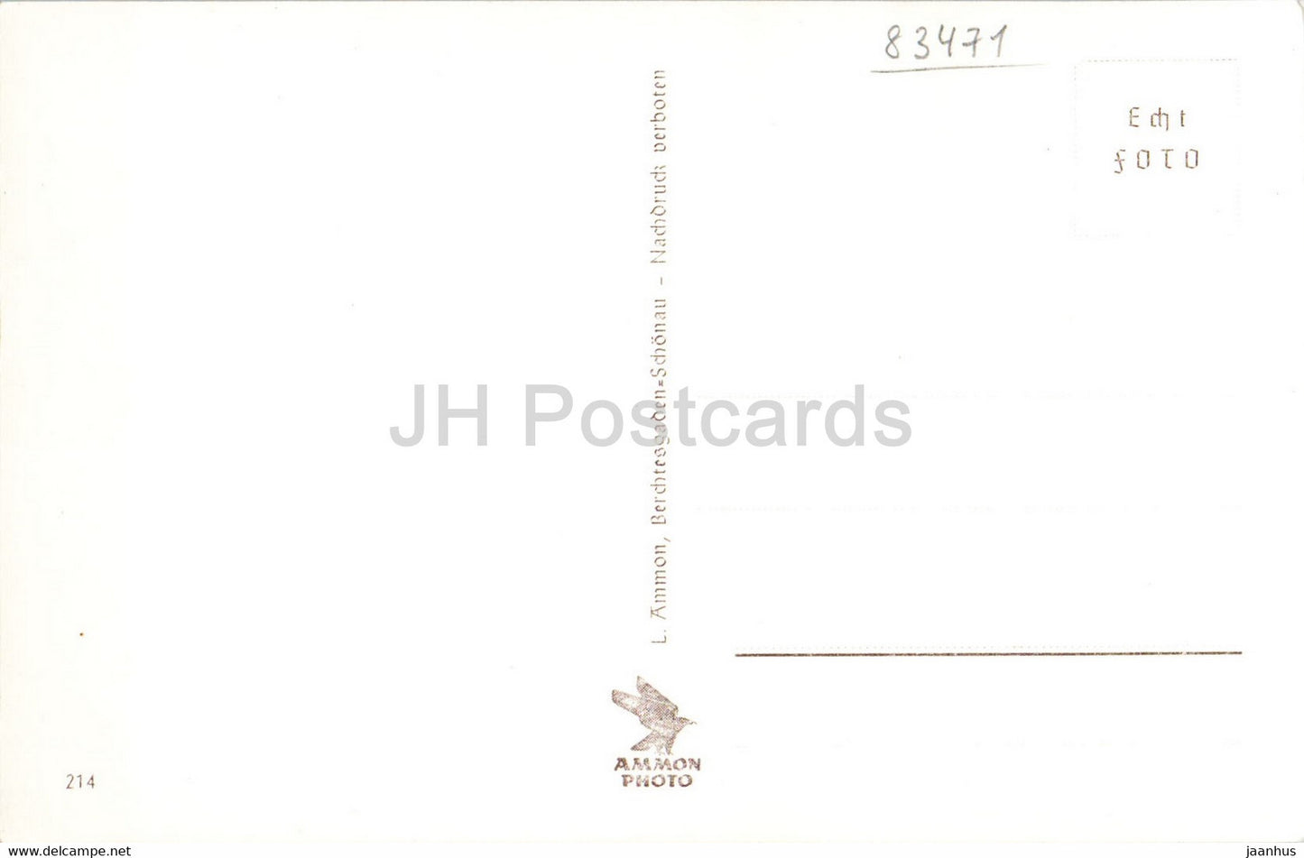 Falkensteinwand am Konigssee mit Untersberg - old postcard - Germany - unused