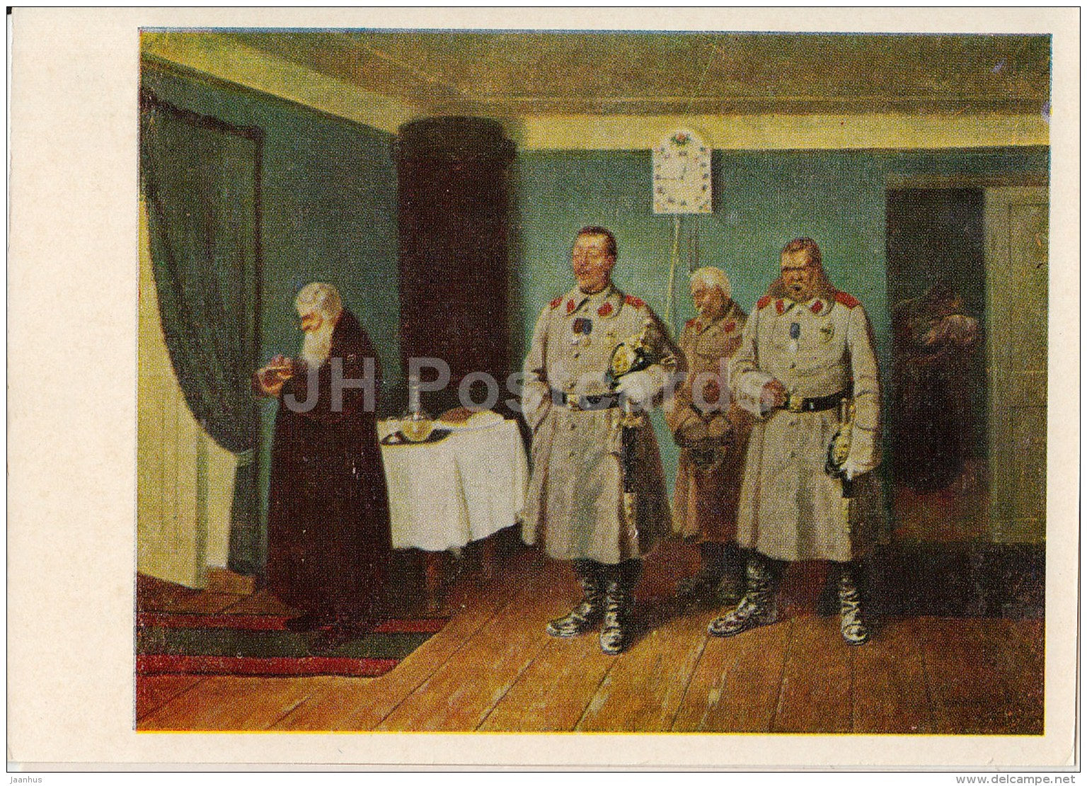 painting by L. Solomatkin - Policemen , 1872 - militia - Russian art - 1974 - Russia USSR - unused - JH Postcards
