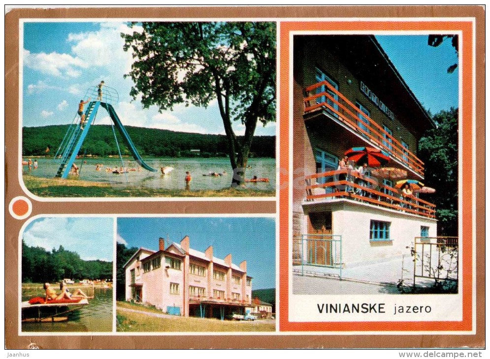 Vinianske Jazero - school center CSAD - cottage Kijov - Czechoslovakia - Slovakia - used 1982 - JH Postcards