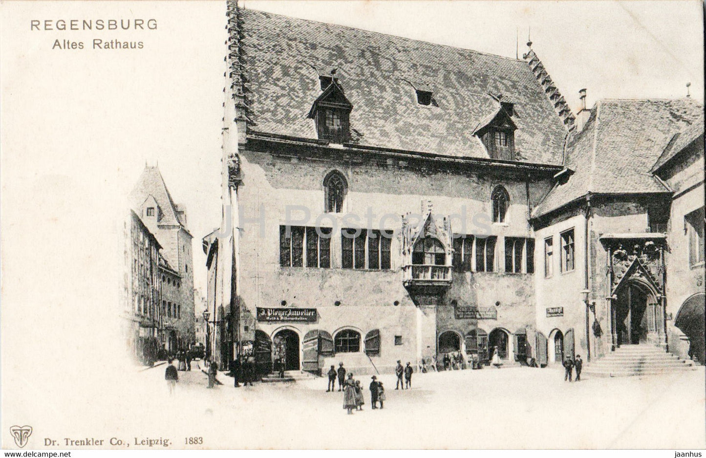 Regensburg - Altes Rathaus - town hall - old postcard - Germany - unused - JH Postcards