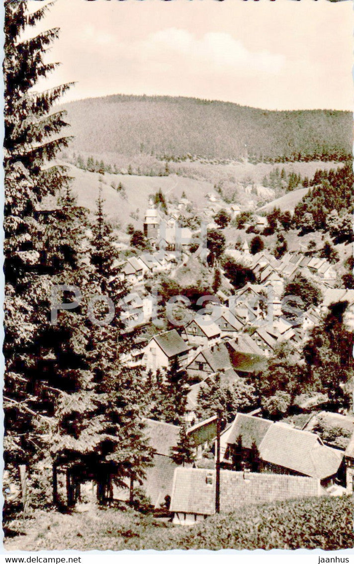Hohenluftkurort Wildemann - Oberharz - Blick v Hohenberg - old postcard - Germany - unused - JH Postcards