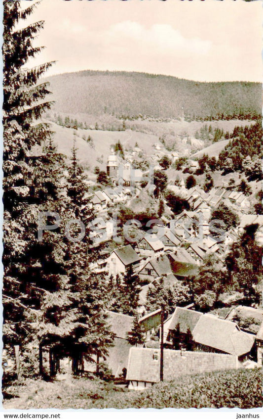 Hohenluftkurort Wildemann - Oberharz - Blick v Hohenberg - old postcard - Germany - unused - JH Postcards