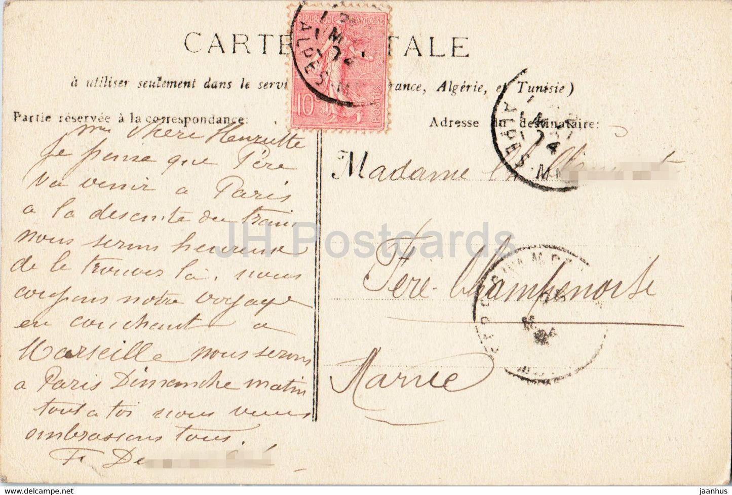 Le Cap Ferrat - St Hospice - Environs de Nice - 360 - old postcard - 1914 - France - used