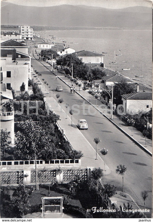 Follonica - Lungomare - The sea-along - 61 - Italy - 1956 - used - JH Postcards