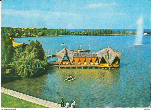 Statiunea Neptun - pier - 1981 - Romania - used - JH Postcards