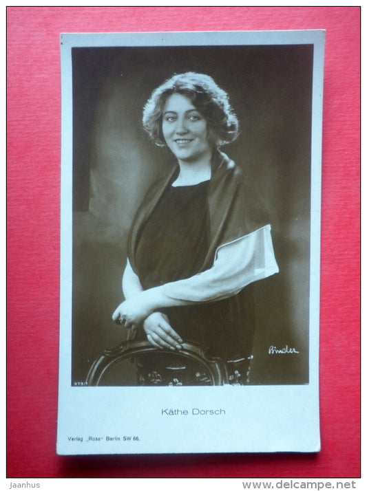 Käthe Dorsch - movie actress - film - Ross Verlag - 979/1 - old postcard - Germany - unused - JH Postcards