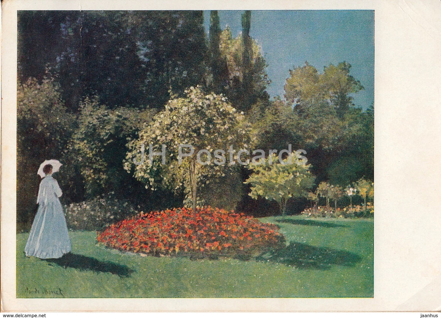 painting by Claude Monet - Woman in the Garden - French art - 1962 - Russia USSR - unused - JH Postcards